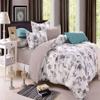 MATCOM 3 Pieces Polyester Cover Sets with Plant Flowers Washed Microfiber Bedding Set with Pillowcase Ultra Soft and Breathable Twin Queen Size Quilt Covers (Queen) view 1