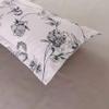 MATCOM 3 Pieces Polyester Cover Sets with Plant Flowers Washed Microfiber Bedding Set with Pillowcase Ultra Soft and Breathable Twin Queen Size Quilt Covers (Queen) view 2
