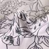 MATCOM 3 Pieces Polyester Cover Sets with Plant Flowers Washed Microfiber Bedding Set with Pillowcase Ultra Soft and Breathable Twin Queen Size Quilt Covers (Queen) view 4