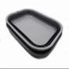 SAMMART 12L (3.17 Gallon) Collapsible Tub - Foldable Dish Tub - Portable Washing Basin - Space Saving Plastic Washtub (1, Grey/Black) view 2