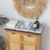 3Pcs Paper Rope Woven Storage Baskets, Delicate Storage Box for Shelves/Bathroom/Kitchen/Living Room/Office Desk/Bedroom. (Brown) view 4
