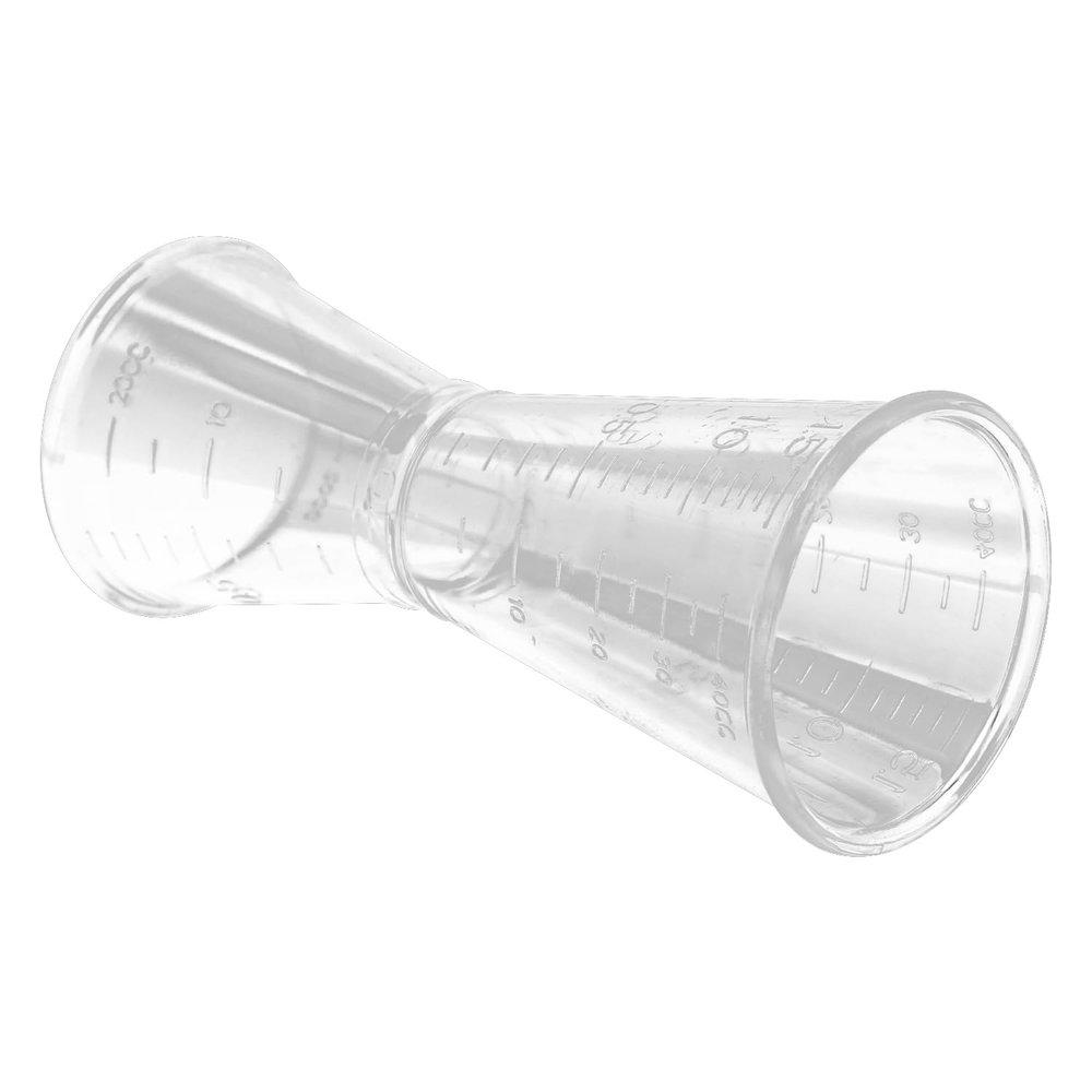 Bettomshin 11pcs Plastic Beakers 30ml Lab measuring Graduated Multipurpose Mixing Transparent Cups for Laboratory Kitchen Liquids, Resin Epoxy Paint Food, Lab Use