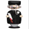 Seiffener Volkskunst German Incense Lawyer, Height 14 cm / 6 inch, Original Erzgebirge view 1