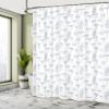 Ambesonne Mushroom Shower Curtain, Monochrome Digital Pencil Drawing Magic Garden Produce Sketch Illustration Print, Cloth Fabric Bathroom Decor Set with Hooks, 69" W x 75" L, Dark Petrol view 4