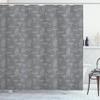 Ambesonne Mushroom Shower Curtain, Monochrome Digital Pencil Drawing Magic Garden Produce Sketch Illustration Art, Cloth Fabric Bathroom Decor Set with Hooks, 69" W x 70" L, Dimgray White view 1