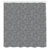 Ambesonne Mushroom Shower Curtain, Monochrome Digital Pencil Drawing Magic Garden Produce Sketch Illustration Art, Cloth Fabric Bathroom Decor Set with Hooks, 69" W x 70" L, Dimgray White view 2