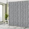 Ambesonne Mushroom Shower Curtain, Monochrome Digital Pencil Drawing Magic Garden Produce Sketch Illustration Art, Cloth Fabric Bathroom Decor Set with Hooks, 69" W x 70" L, Dimgray White view 4