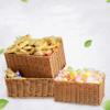 Cabilock 1pc Woven Plastic Basket for Bread and Snacks Imitated Rattan Design for Home and Store Use Easy to Clean for Supermarket Display and Kitchen Organization view 4
