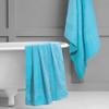 Belizzi Home Premium Cotton Oversized 2 Pack Bath Sheet 35x70-100% Pure Cotton - Ideal for Everyday use - Ultra Soft & Highly Absorbent - Machine Washable - Turquoise Blue view 4