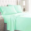 AMAY 800-TC Luxury - Extra Soft - Pure Natural Cotton Cooling Sheet Set 4PC King Size, Fits Mattress Upto 26-30 inch Deep Pocket, Aqua Solid view 1