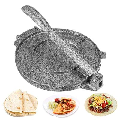 6.5 Inch Tortilla Press Maker, Gray Cast Iron Corn Tortillas Dough Pressing Tools for Home Kitchen Supplies
