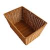 Cabilock 1pc Imitated Rattan Plastic Storage Basket for Bread Snacks and Vegetables Woven Food Display Container for Home and Store Use Easy to Clean and Maintain Stylish and Functional view 2