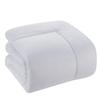 8Pcs Comforter Bedding Collection 100% Cotton 500 GSM Bed in A Bag 1Comforter,1Fitted Sheet 15''DP,1Flat Sheet,2Pillow Shams,2Pillow Cases,1Pleated Bed Skirt 15''Drop,Cal-King/White Stripe view 4