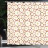 Ambesonne Floral Shower Curtain, Pastel Cartoon Like Flowers Daisies Spring Time Season Artwork Print, Cloth Fabric Bathroom Decor Set with Hooks, 69" W x 75" L, Cinnamon White view 3