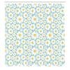 Ambesonne Floral Shower Curtain, Pastel Cartoon Like Flowers Daisies Spring Time Season Artwork Print, Cloth Fabric Bathroom Decor Set with Hooks, 69" W x 70" L, Pale Blue view 2