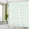 Ambesonne Floral Shower Curtain, Pastel Cartoon Like Flowers Daisies Spring Time Season Artwork Print, Cloth Fabric Bathroom Decor Set with Hooks, 69" W x 70" L, Pale Blue view 4