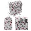 Lunarable Panda Stand Mixer Cover, Funny Pattern of Asian Bear Animal in Romantic Bow Tie Cartoon Design, Kitchen Appliance Organizer Bag Cover with a Pocket, 6-8 Quarts, Grey Black view 4