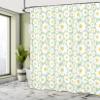Ambesonne Floral Shower Curtain, Pastel Cartoon Like Flowers Daisies Spring Time Season Artwork Print, Cloth Fabric Bathroom Decor Set with Hooks, 69" W x 70" L, Pale Sage view 4