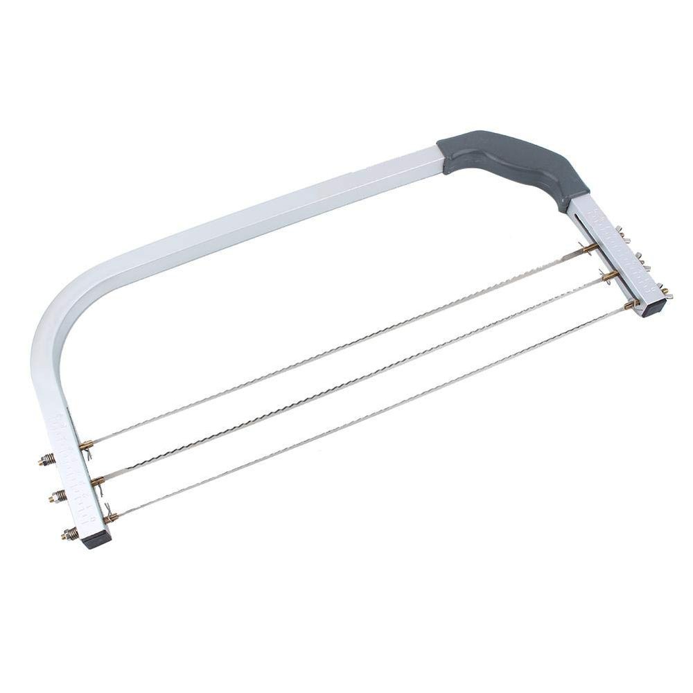 Agatige Adjustable Cake Leveler, Professional Layer Cake Slicer Cutter with 3 Stainless Steel Blades Baking Accessories for Bread Loaf Cake