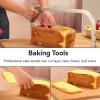 Agatige Adjustable Cake Leveler, Professional Layer Cake Slicer Cutter with 3 Stainless Steel Blades Baking Accessories for Bread Loaf Cake view 2