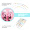 VALICLUD 4pairs Double-sided Flower Printed Flat for Sneakers Casual Shoes Lace-up Accessories for All Occasions for view 3