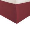 1000 Thread Count Hotel Luxuary 1 PC Bed Skirt 10" inch Drop with Splited Corners. (Full XL, Burgundy Solid) view 1
