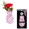 MODGY Suction Cup Expandable Vase Plastic Decorative Modern Window Wall Decor Flower Container for Kitchen, Living Room, Bathroom, Office, 1 Per Sleeve, Cherry Blossom, Valentines Mothers Day view 1