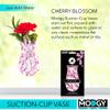 MODGY Suction Cup Expandable Vase Plastic Decorative Modern Window Wall Decor Flower Container for Kitchen, Living Room, Bathroom, Office, 1 Per Sleeve, Cherry Blossom, Valentines Mothers Day view 2
