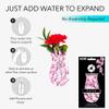 MODGY Suction Cup Expandable Vase Plastic Decorative Modern Window Wall Decor Flower Container for Kitchen, Living Room, Bathroom, Office, 1 Per Sleeve, Cherry Blossom, Valentines Mothers Day view 4