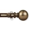 176" Bronze Solid Contemporary Lex Single Curtain Rod view 1