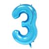 40 Inch Large Foil Helium Number Balloon Birthday Wedding Party 0-9 (Blue, 3) view 2