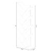 Basicwise Wooden 9-Shelf Tree Magazine CD Storage Bookcase (White) (QI003457.WT) view 3
