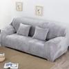 vannawong Ultra Soft Velvet Solid Colors Armchair Sofa Slipcover, Spandex Elastic Loveseat Furniture Protection Couch Wrap, Non Slip Dustproof Covers for Living Room Light Grey 57"-72" view 2