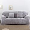 vannawong Ultra Soft Velvet Solid Colors Armchair Sofa Slipcover, Spandex Elastic Loveseat Furniture Protection Couch Wrap, Non Slip Dustproof Covers for Living Room Light Grey 57"-72" view 3