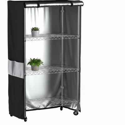 MOLLYAIR Wire Shelf Cover,600D Heavy Duty Waterproof Dustproof Standing Shelf Units Cover, Storage Rack Cover with Zipper for Metal Shelving (30" W x 14" D x 60" H)