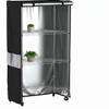 MOLLYAIR Wire Shelf Cover,600D Heavy Duty Waterproof Dustproof Standing Shelf Units Cover, Storage Rack Cover with Zipper for Metal Shelving (30" W x 14" D x 60" H) view 1