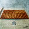Belari Teak Shower Mat - Teak , bath mat - Wood Shower Mat - Non Slip Indoor or Outdoor Doormat/Sauna Mat - Wooden Stall Mat (Zen) view 3