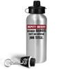 Art by Chelsydale Gifts for Deputy Sheriff Water Bottle Tumbler 20oz Portable Drinkware - Federal State Local Law Enforcer County Officer Funny Cute Gag Idea - Badass Job view 2