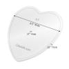 CAKESAFE 2-8.5 Heart Shaped Clear Acrylic Disks Perfect Icing Tool to Smooth the Buttercream on Your Cakes view 2