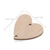 50pcs Family Birthday Reminder Calendar Wooden Calendar Wall Hanging Birthday Reminder Plaque Sign with 50PCS Iron Wooden Heart Tags view 2