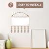 50pcs Family Birthday Reminder Calendar Wooden Calendar Wall Hanging Birthday Reminder Plaque Sign with 50PCS Iron Wooden Heart Tags view 4