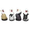 4 Different Shape Cook Resin Ornaments SetChef Statue Figurines for Home Kitchen Restaurant Bar Decoration Collectible Gift Ornaments view 3