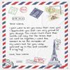 Personalized Postcard Blanket for Mothers & Father's Day, Ships from US - Add Your Names - Custom Air Mail Letter Big Hug Throw Blanket Gift view 1