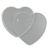 CAKESAFE 2-8.25 Heart Shaped Clear Acrylic Disks Perfect Icing Tool to Smooth the Buttercream on Your Cakes view 1