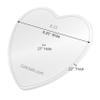 CAKESAFE 2-8.25 Heart Shaped Clear Acrylic Disks Perfect Icing Tool to Smooth the Buttercream on Your Cakes view 2