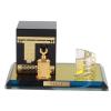 3 Piece Muslim Kaaba Model Crystal Gilded Set Kaaba Replica Model Showpiece Islamic Building for Souvenirs Gifts Home Table Car Decor view 1