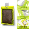 100 Pcs Resealable Mylar Bags, Sealable Odor Proof Foil Pouch Bag with Clear Window, Small Bussiness Packaging Supplies (Green, 3 X 4.7 Inch) view 4