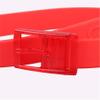 Andongnywell Unisex Silicone Belts Men's and Women's Universal Belt Plastic Buckle Candy Color Waist Strap (Yellow,One Size) view 4