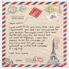 Personalized Postcard Blanket for Mothers & Father's Day, Ships from US - Add Your Names - Custom Air Mail Letter Big Hug Throw Blanket Gift view 1