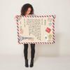 Personalized Postcard Blanket for Mothers & Father's Day, Ships from US - Add Your Names - Custom Air Mail Letter Big Hug Throw Blanket Gift view 2